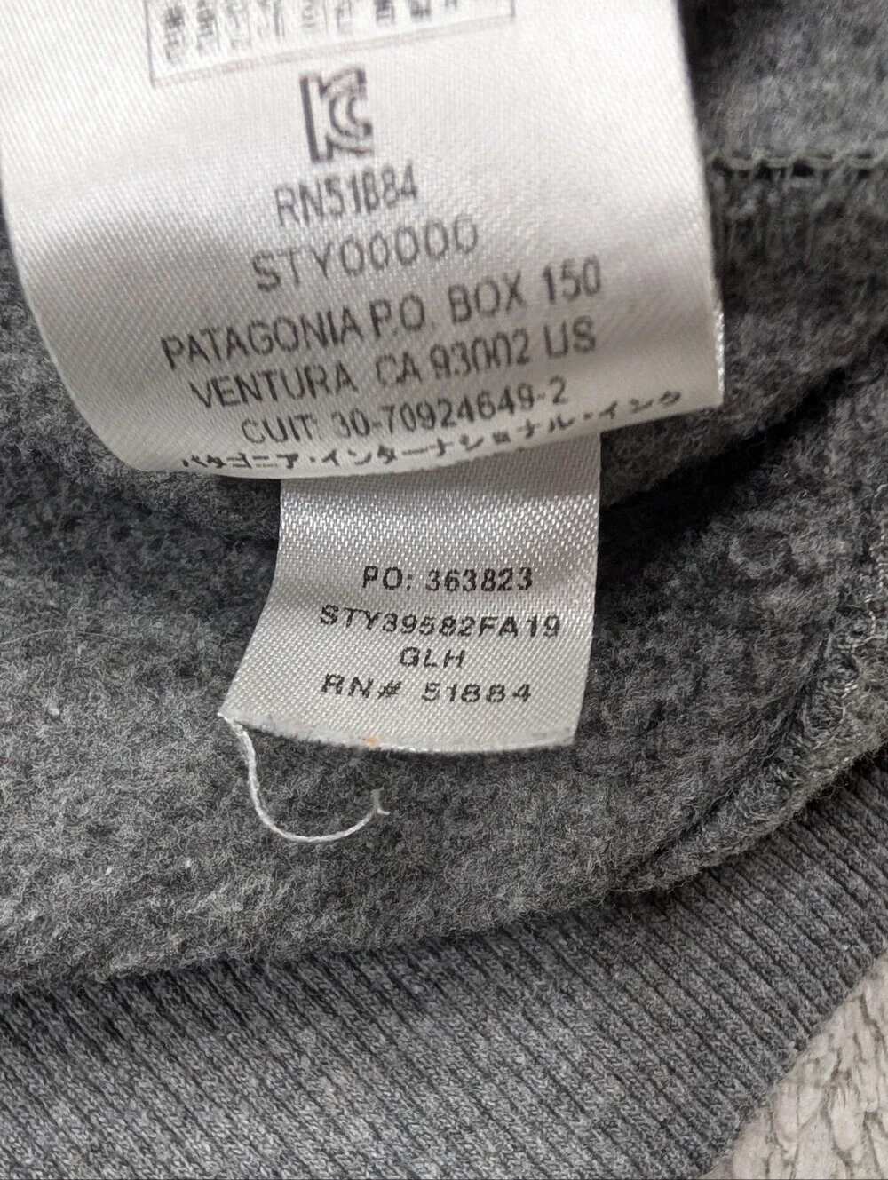 Patagonia Hoodie Sweatshirt Mens M Gray Fitz Roy Bison Uprisal Casual Outdoor